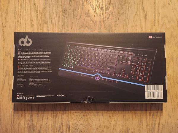 Veho Alpha Bravo Gaming Toetsenbord | NIEUW