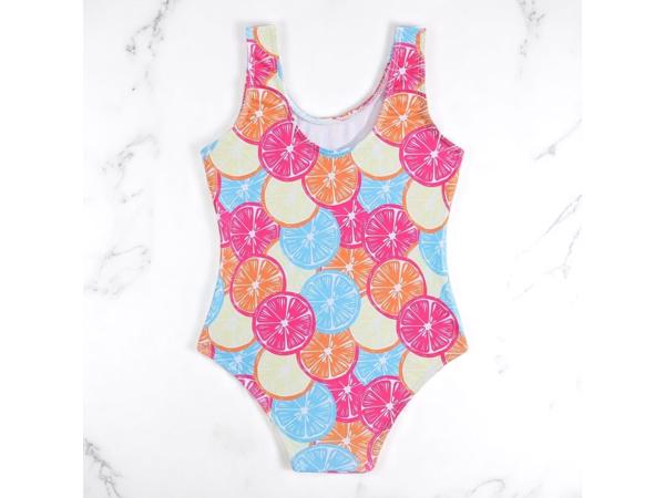 Meisjes badpak fruit meerkleurig 104/110 / 4-5 jaar