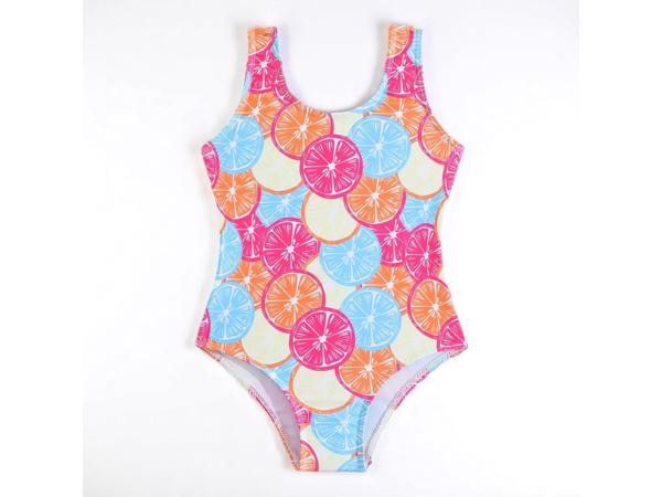 Meisjes badpak fruit meerkleurig 104/110 / 4-5 jaar