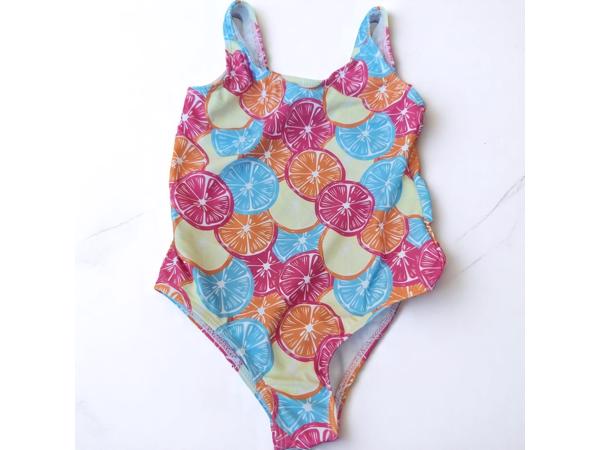 Meisjes badpak fruit meerkleurig 104/110 / 4-5 jaar