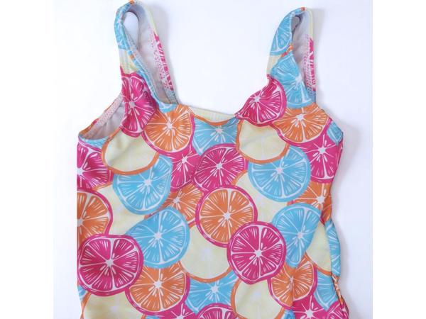 Meisjes badpak fruit meerkleurig 104/110 / 4-5 jaar