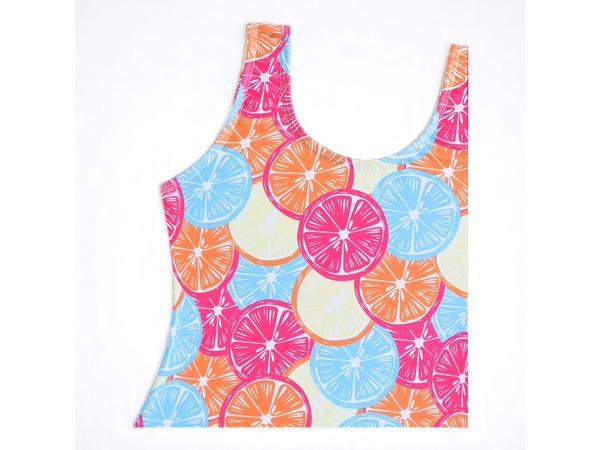 Meisjes badpak fruit meerkleurig 104/110 / 4-5 jaar