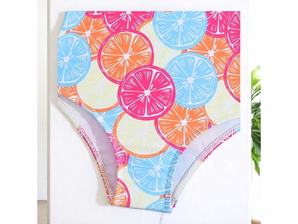 Meisjes badpak fruit meerkleurig 104/110 / 4-5 jaar