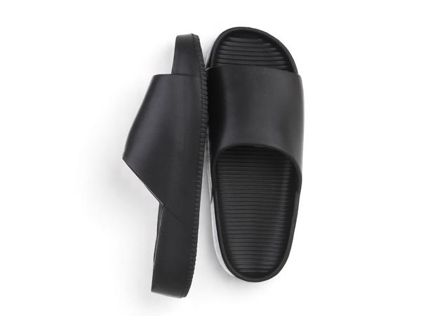 Slippers effen zwart 41