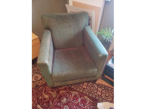 Groene fauteuil