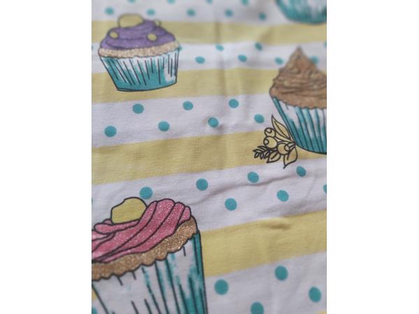 Glo-Story cupcakes t-shirt geel 104