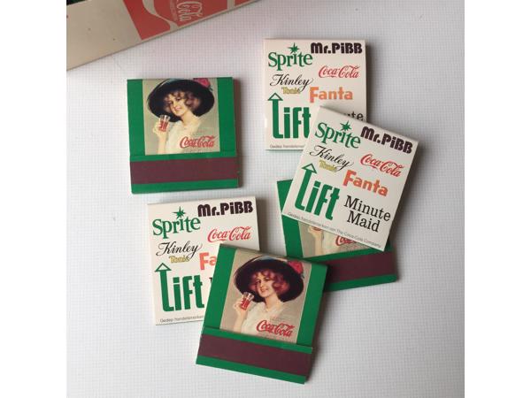 Vintage Coca-Cola Matches (25 stuks in doos)