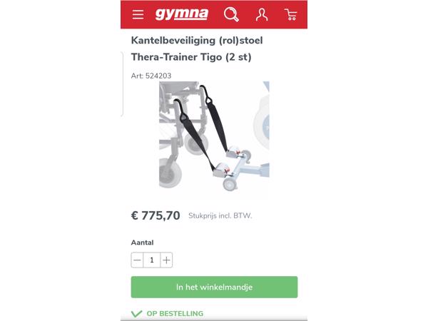 THERA TRAINER TIGO 530 ARM EN BEEN TRAINER