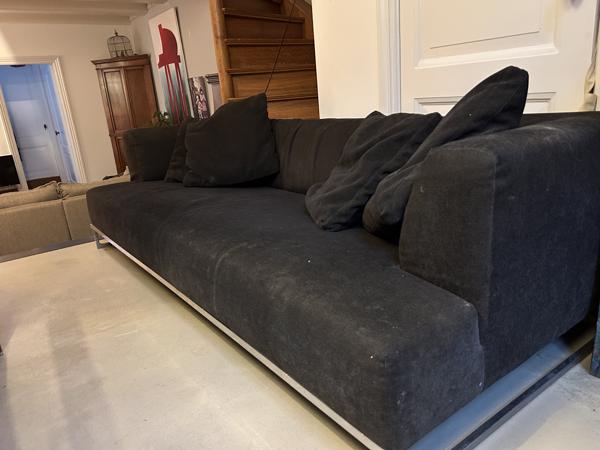 3 zitsbank zwart B&B italia