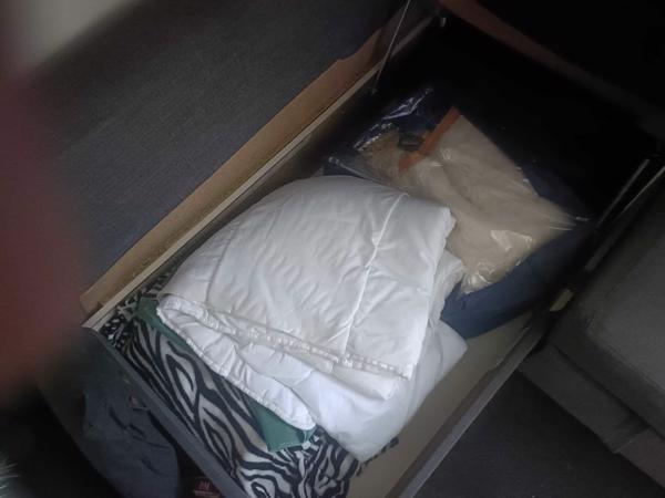 Hoekbank stof tevens slaapbank