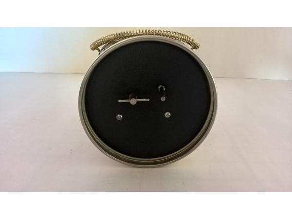 Antieke koperen metalen fles met speeldoos vintage jaren 60