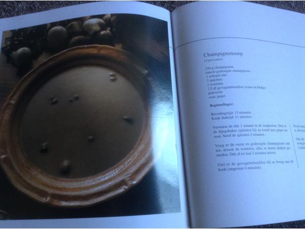 Twee kookboeken één met rundsvlees en één met microgolfoven,