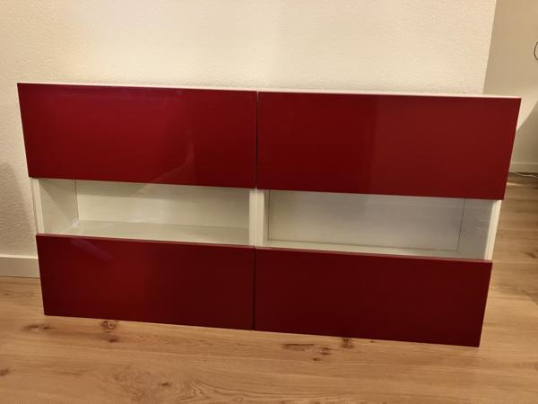 Ikea kastje rood/wit