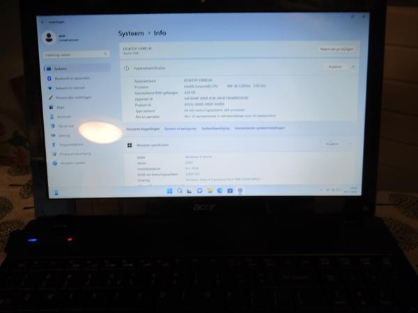 acer aspire 5336  100 GB SSD SCHIJF