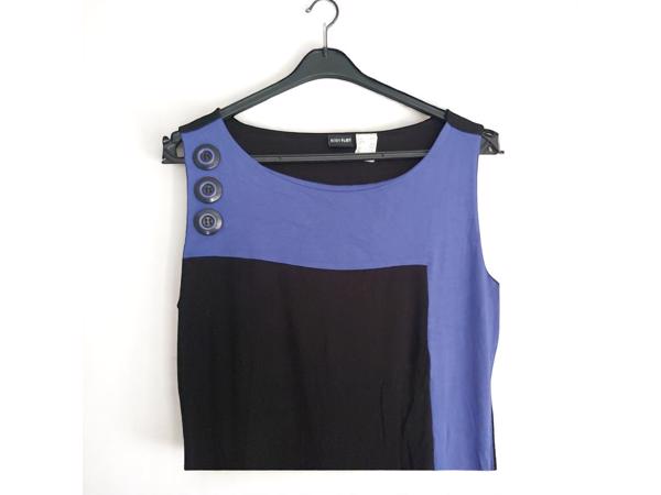 Stretchy jurk zwart paars S/M