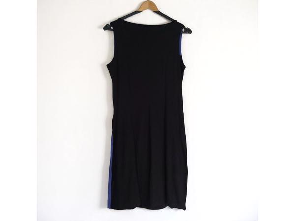 Stretchy jurk zwart paars S/M