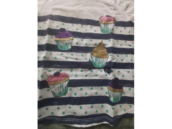 Glo-Story t-shirt cupcakes blauw 104