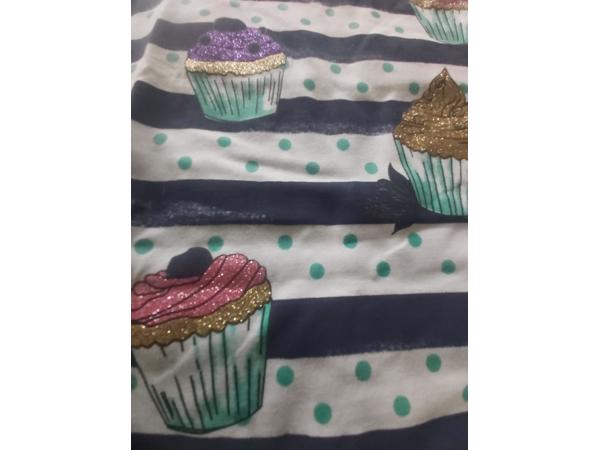 Glo-Story t-shirt cupcakes blauw 104