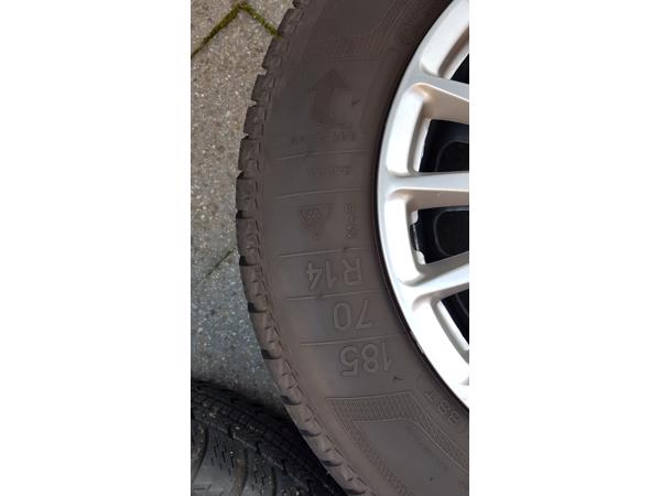 Winterbanden incl velgen (185/70) geschikt voor Opel Corsa