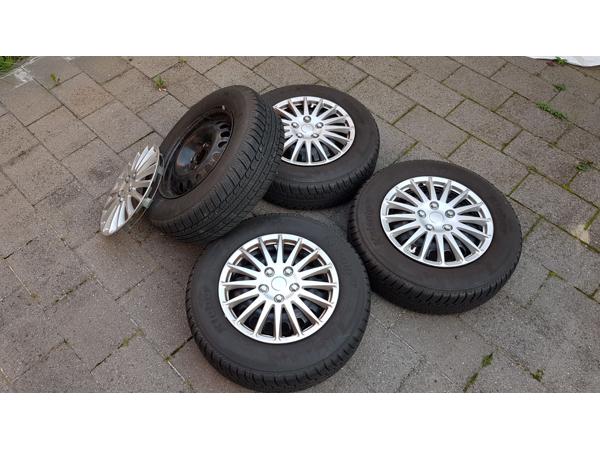 Winterbanden incl velgen (185/70) geschikt voor Opel Corsa