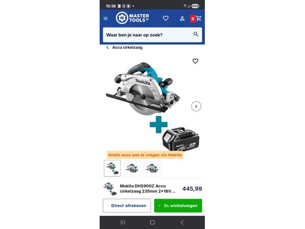 Makita circelzaag splinternieuw