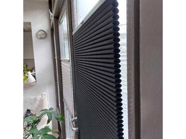 5 st plisse gordijnen honingraat