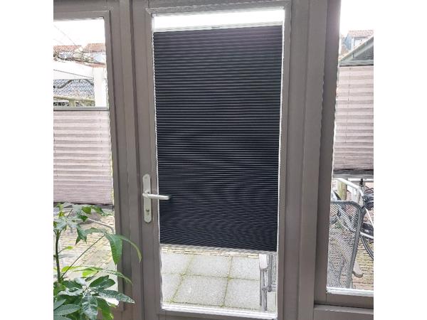 5 st plisse gordijnen honingraat