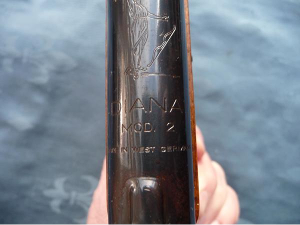 Mooi oud DIANA model 2 LUCHTPISTOOL werkend