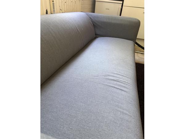 Gratis IKEA Klippan bank met grijze hoes