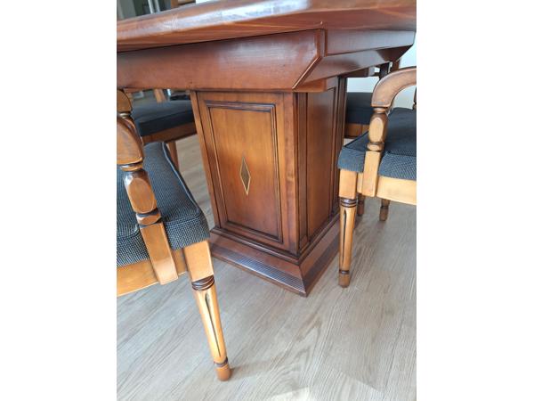 Eethoek kersen met 4 stoelen