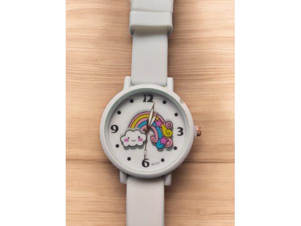 Horloge voor Kinderen - Regenboog - Kast 34 mm - Wit