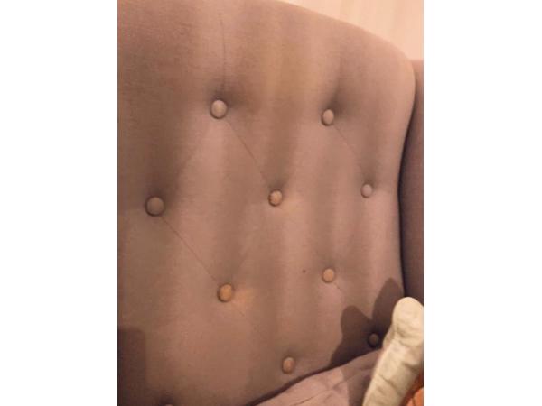 Grijze ijsblauwe oorfauteuil Stoel